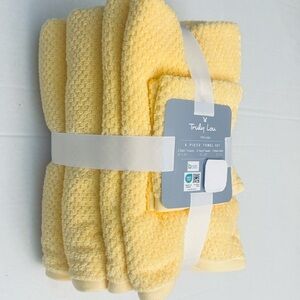 6pc TRULY LOU 100% Cotton Bath Towel Set - GoldenHaze